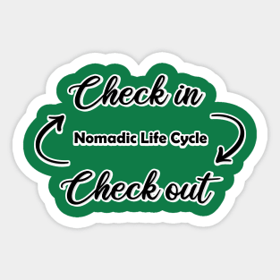 Nomadic Life Cycle Sticker